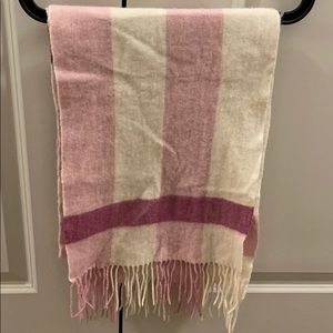 Pink check scarf